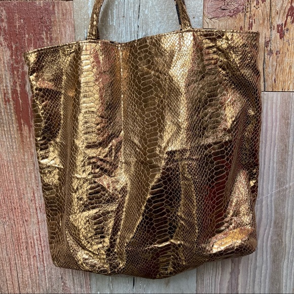Shimmery Gold Tote - Picture 3 of 10
